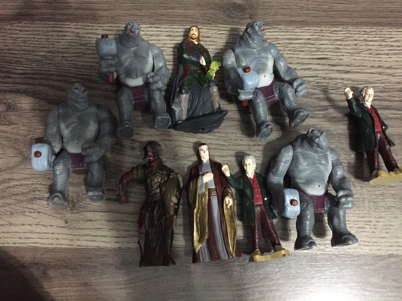 Burger king Lord of the Rings Toy lot of 9