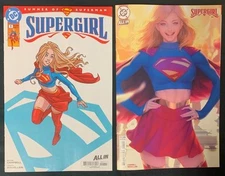 SUPERGIRL #1 ARTGERM VARIANT and #1 MAIN COVER SET OF 2 DC COMICS SUPERMAN