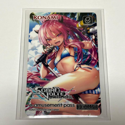 Konami e-AMUSEMENT PASS Card Sound Voltex Grace SDVX Arcade From