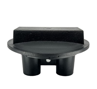 Norwesco Polyethylene 4'' Center Snap In Air Vent Assembly For 16'' Lid - 60019