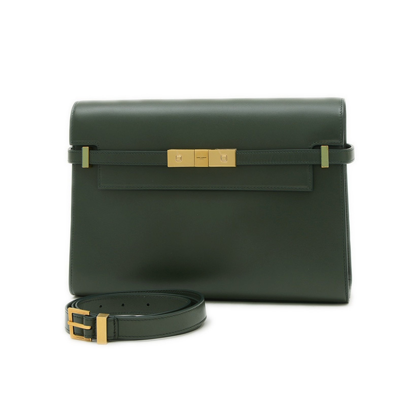 Saint Laurent Paris Manhattan Box 2WAY Green Handbag BP GZl19lks 579271