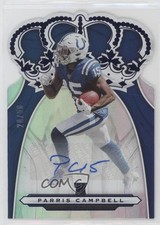 2019 Panini Chronicles Crown Royale Rookie Blue 20/50 Parris Campbell Auto 0eo6