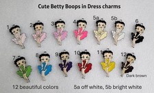 New Cute charms of Betty Boop in dress, Sale from 2-5 pcs, 12 colors to choose.