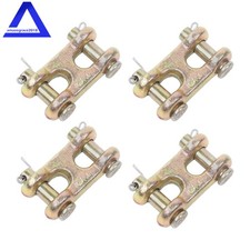 4PCS 3/8" G70 Chain Double Clevis Repair Mid Link Transport Chain Twin Link