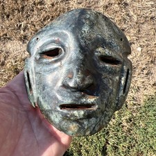 Amazing Pre Columbian Human Death Mask Mesoam...