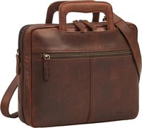 Leder Laptoptasche 13 Zoll Herren Vintage Aktentasche Slim Arbeitstasche A4