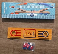 Tabletop Cornhole Set, 6 Bags, RED vs BLUE Traditional Fun Workshop Mini NEW