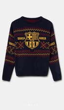 Barcelona Christmas Jumper sweater junior kids NEW With Tags Barca Messi Yamal