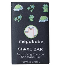 Megababe Space Bar Detoxifying Charcoal Underarm Bar Full Size 3.5 oz 99g NEW