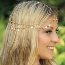 Fashion Womens Lady Crystal Head Chain Headband Hair Band Head Piece Headdress