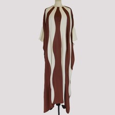 Taller Marmo Ivory/Cinnamon Copacabana Long Kaftan