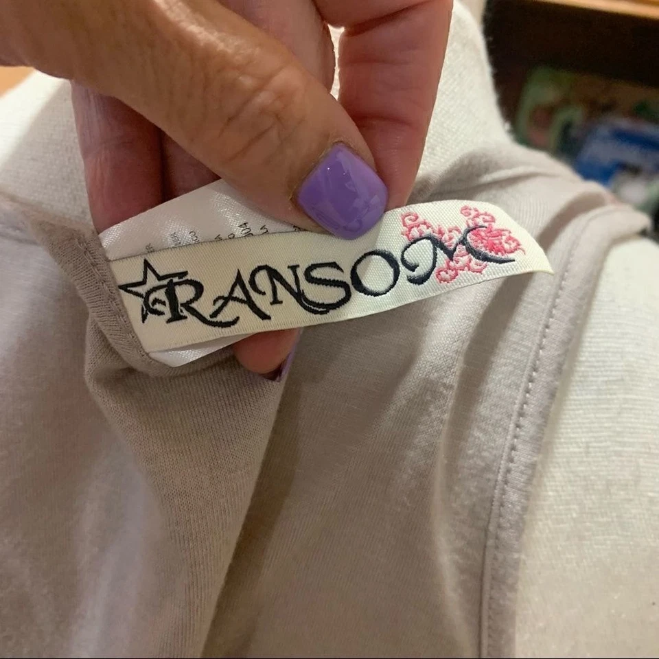 Ransom Tank Top in Abstract Striped Pattern, Sz. Large - Image 2 of 4