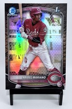 2025 Bowman Chrome Naibel Mariano 1st Reptilian Refractor #BCP-99 Reds Prospect