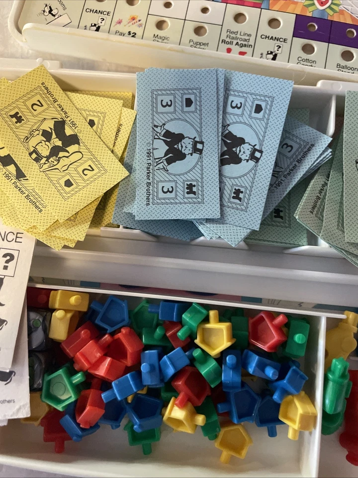 Travel Size Junior Monopoly Game 1991 Parker Brothers Complete - Image 4 of 4