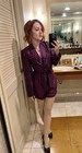 $500 Fleur Du Mal 100% Silk Romper size 0 , pink houndstooth — photo 6