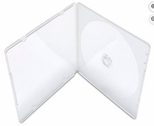 56 Pack Clear Slim Single CD DVD Cases/Poly Plastic/5mm/NEW