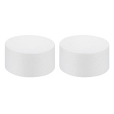 2 x Round Foam Cake Dummy 4 Inch x 2 Inch Circle Dummy Cake Set for Wedding