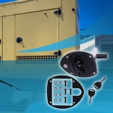 New 406-0972-01 A034B471 Door Latch with T-Handle 2 Keys Fits Cummins Generators