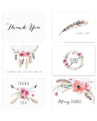 Best 13 Juvale 144-Pack Bulk Thank You Cards Set Wth Envelopes, Blank - View #11