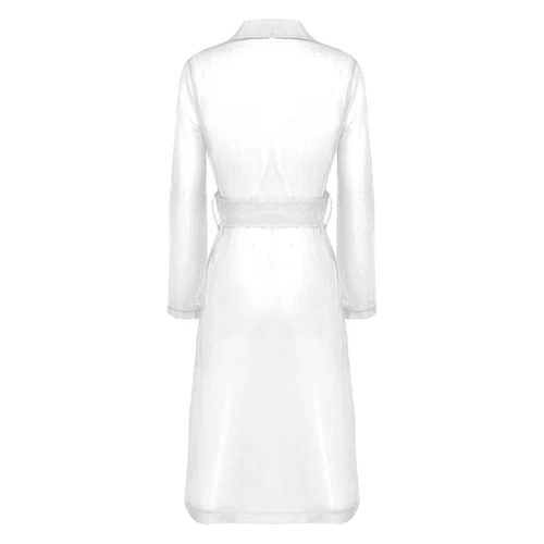 Womens Coat See Through Trench Notch Lapel Jackets Ladies Outerwear Cropped- - Picture 16 of 60