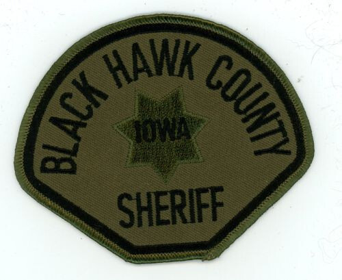IOWA IA BLACK HAWK COUNTY SHERIFF SUBDUED SWAT STYLE NICE SHOULDER PATCH POLICE