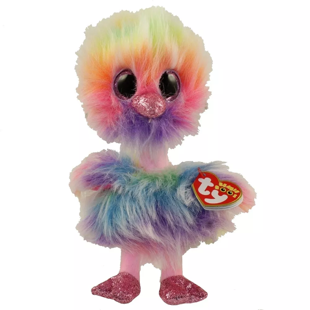 TY BEANIES ASHA the OSTRICH 15 cm GLITTER EYES eBay
