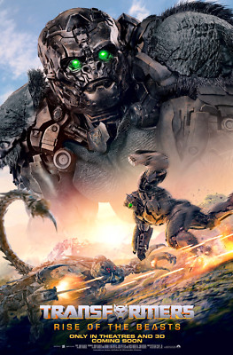 Transformers Rise of the Beasts 2023 Poster 11x17 Peter Cullen Optimus Prime