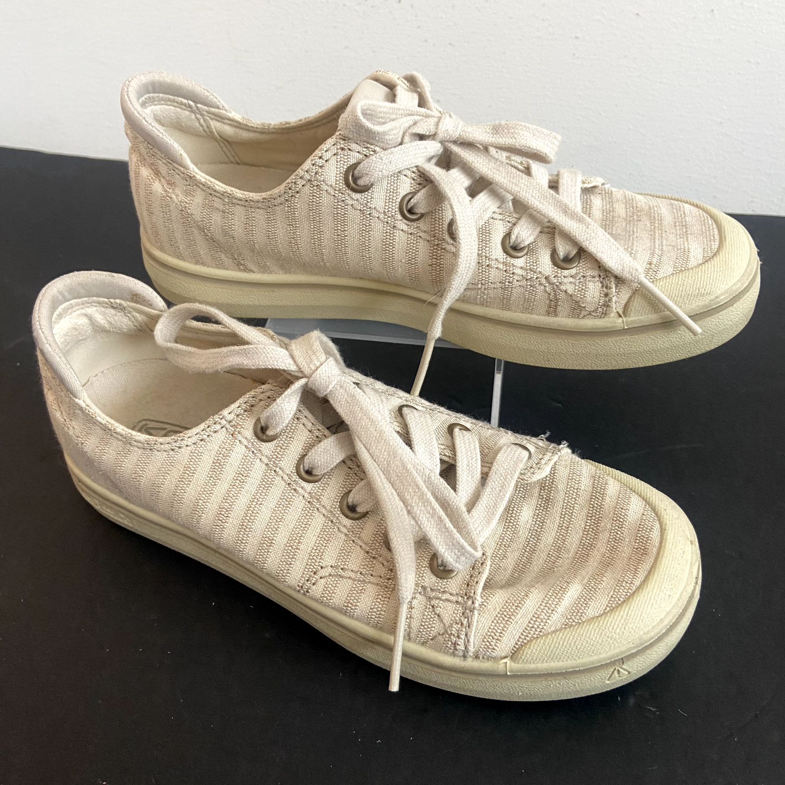 Scarpe sneakers Keen Elsa IV donna taglia 6 tela lifestyle beige a righe