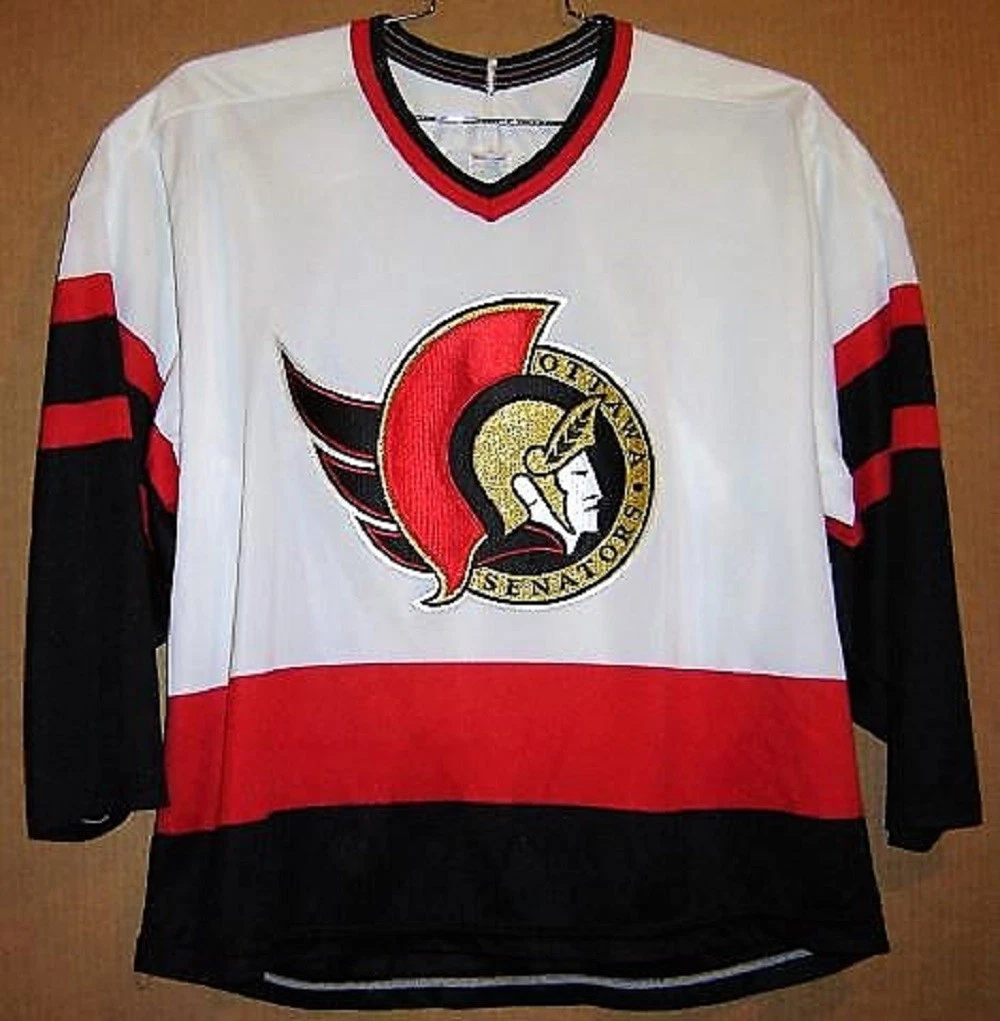 Vintage Ottawa Senators CCM Hockey Jersey Size Medium White 