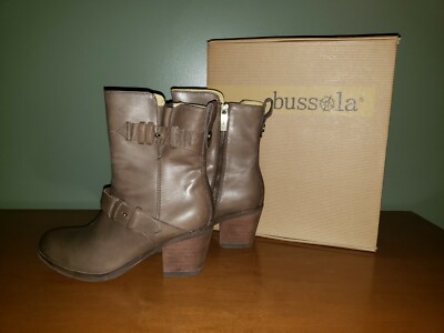 Bussola Tan Leather Booties‎ Boots Women’s 10 Preloved Women main image 3