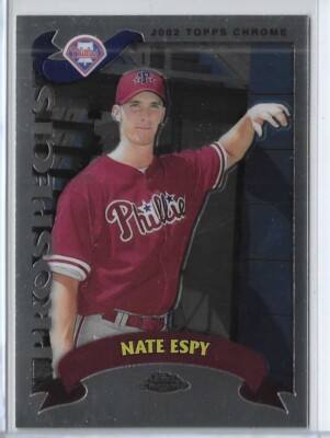 2002 Topps Chrome Baseball Nate Espy Rookie Card #680 Philadelphia Phillies RC