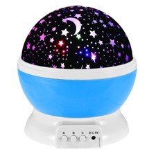 Cosmos Star Sky Moon Projector LED Super Bright Night Light Lamp 3 Mode USB Blue