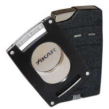 Xikar Ultra Magnetic Lighter/Cutter Combo Black, Lifetime Warranty