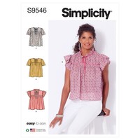 Simplicity 9546 Misses Oberteile Bluse NäHmuster GrößEn 4 - 16 FäHigkeit: