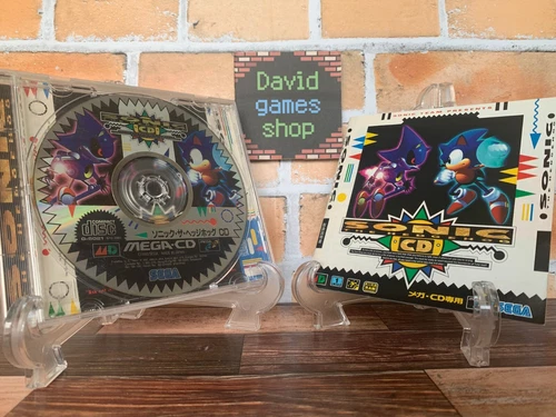 SEGA Mega CD MCD Sonic The Hedgehog CD Japan Game w/Box Instructions