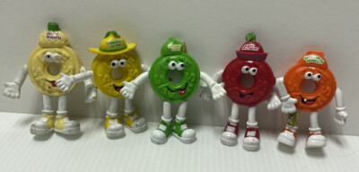Vintage NABISCO Life Savers Bendy 1992 PVC Figur Set Lot 5