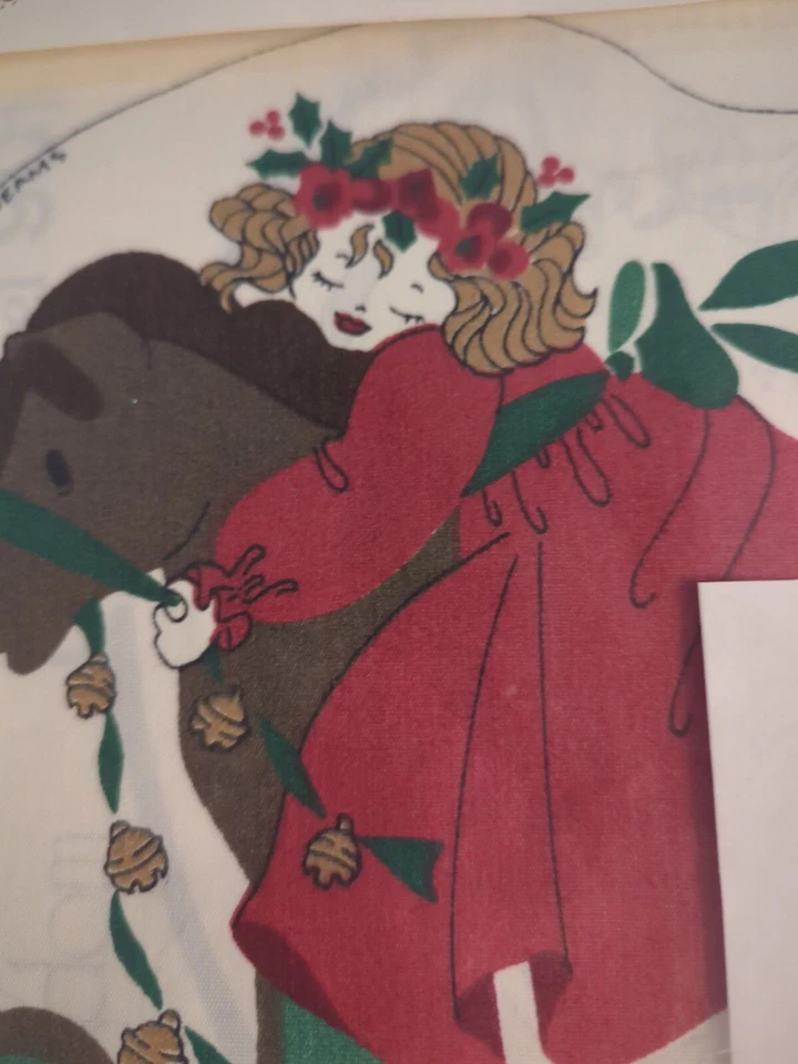 Daisy Kingdom Fabric Christmas Craft Tree Top Angel & 8 Cut Outs Kit Vintage - Image 2 of 4