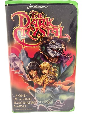 Vintage Jim Henson Video The Dark Crystal Cult Green Clamshell VHS