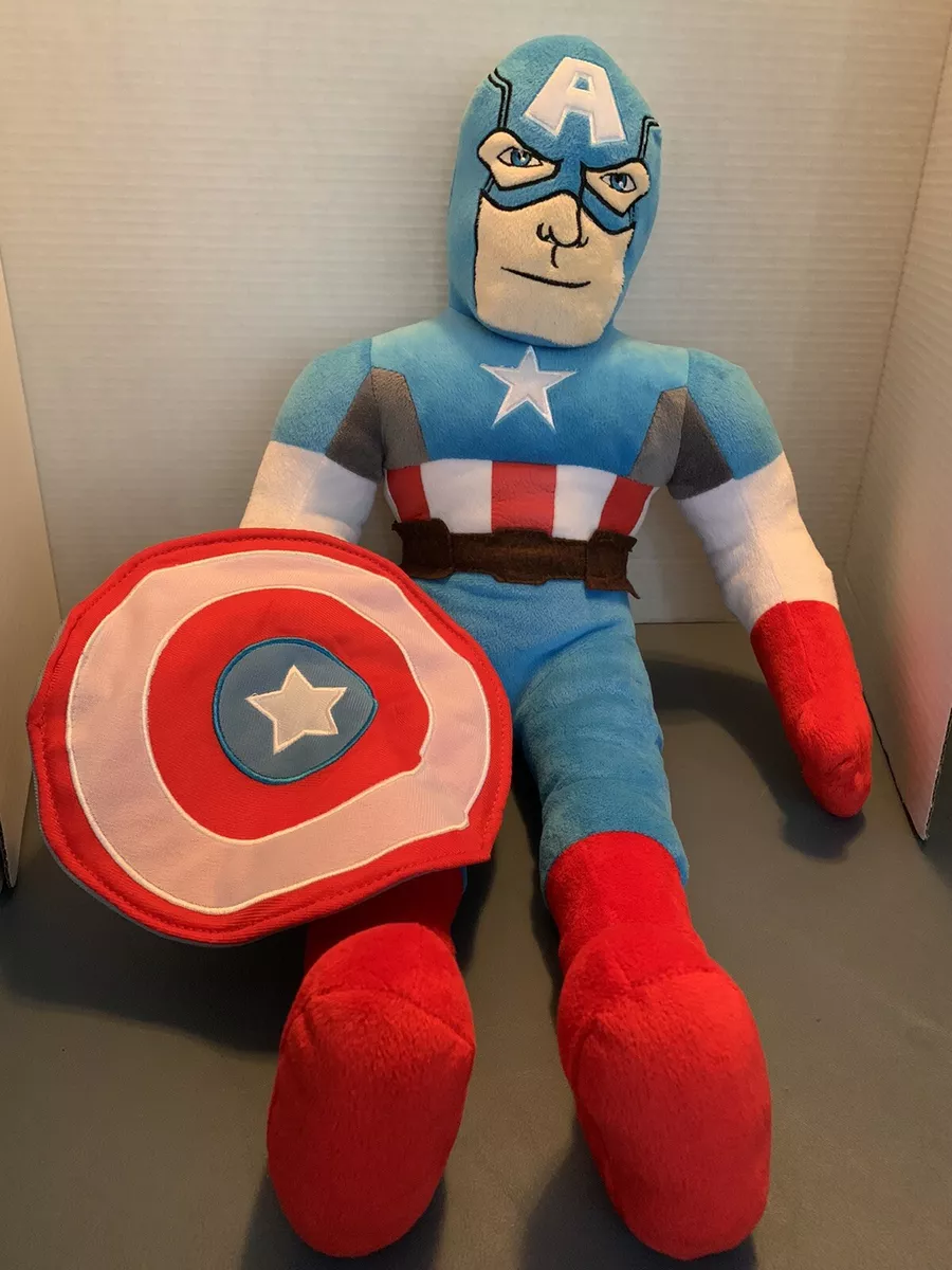 Marvel Avengers Captain America Plush Doll Shield Super Hero Toy 24” Jay  Franco