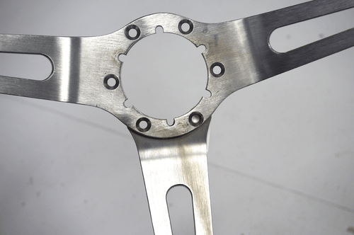 1969-1975 Chevy Corvette C3 Steering Wheel Used Black W/Stainless Spokes Nice - Picture 2 of 7