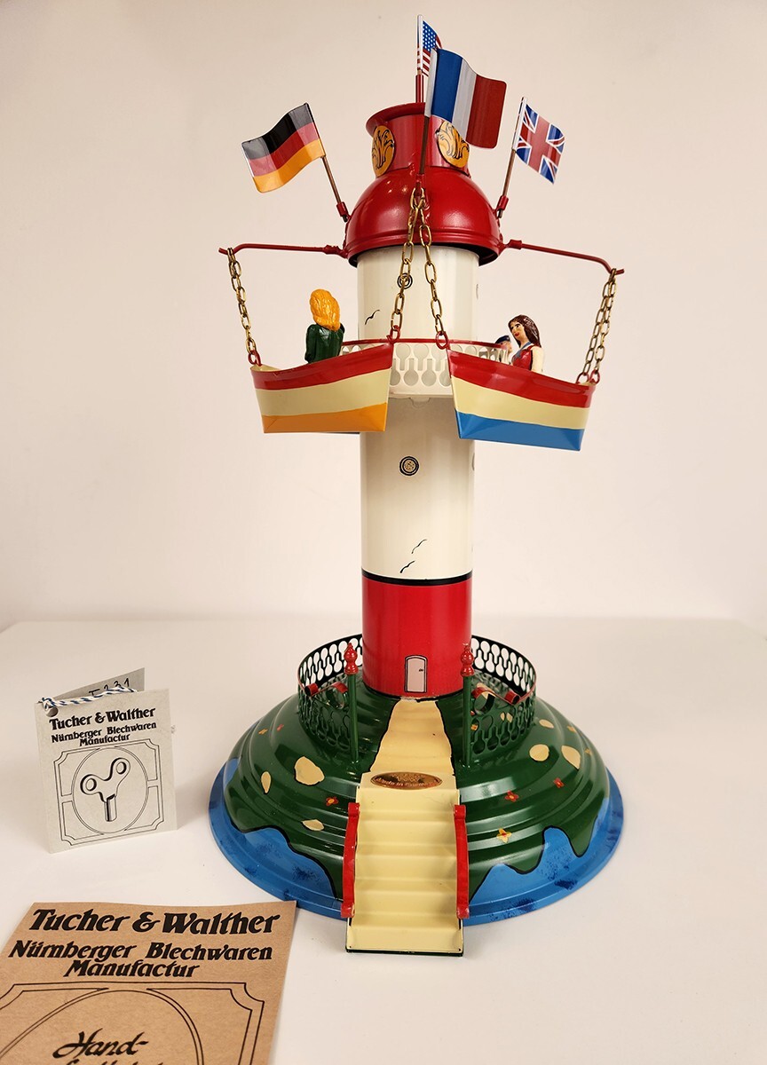 Tucher & Walther Wind Up Carousel T231 Music Box 1996 15