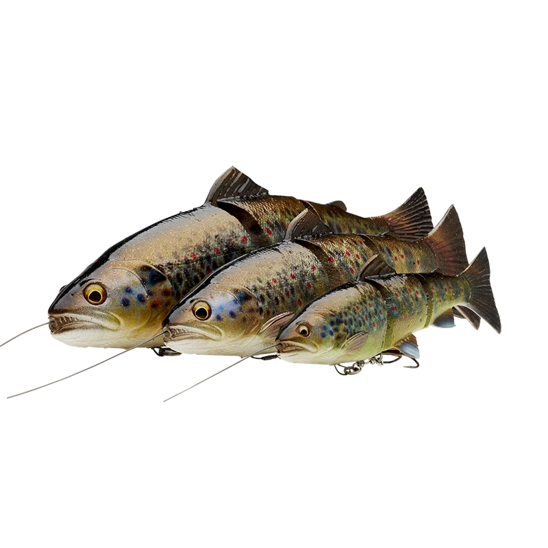 Savage Gear 4D LINE THRU TROUT naturgetreuer Super-Hechtköder 15 20 25cm Gummi - Bild 2 von 4