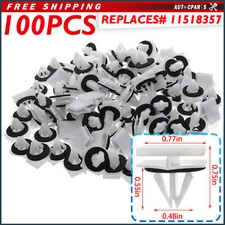 100pcs nylon Panel Moulding fasteners Car Clips for Ram Chrysler Sedan 4-Door