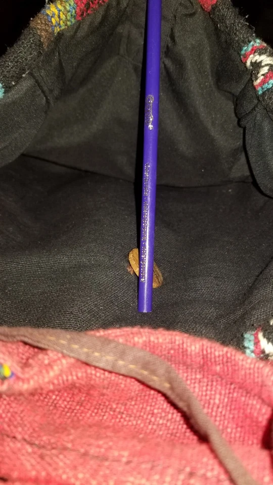 Sherpa Backpack Bag Multi-color Zip Closure Adj Straps Pockets Knapsack   - Image 3 of 4