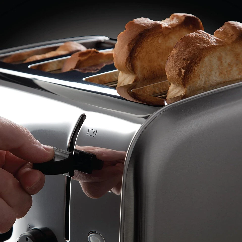 Russell Hobbs, Futura 4 Slice Toaster, 1500W, Stainless Steel, 18790 - Image 3 of 4