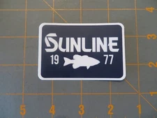 Sunline 1977 Fishing Sticker - 3 x 2 inch