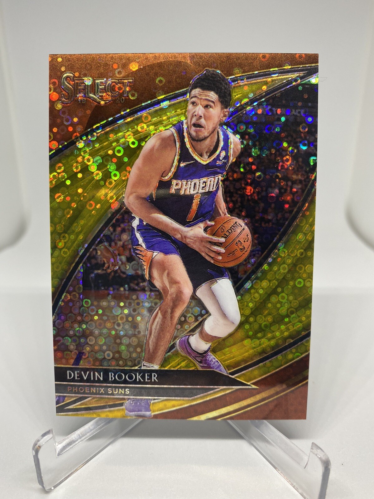 2019 Panini Select Devin Booker Courtside Gold Disco /10
