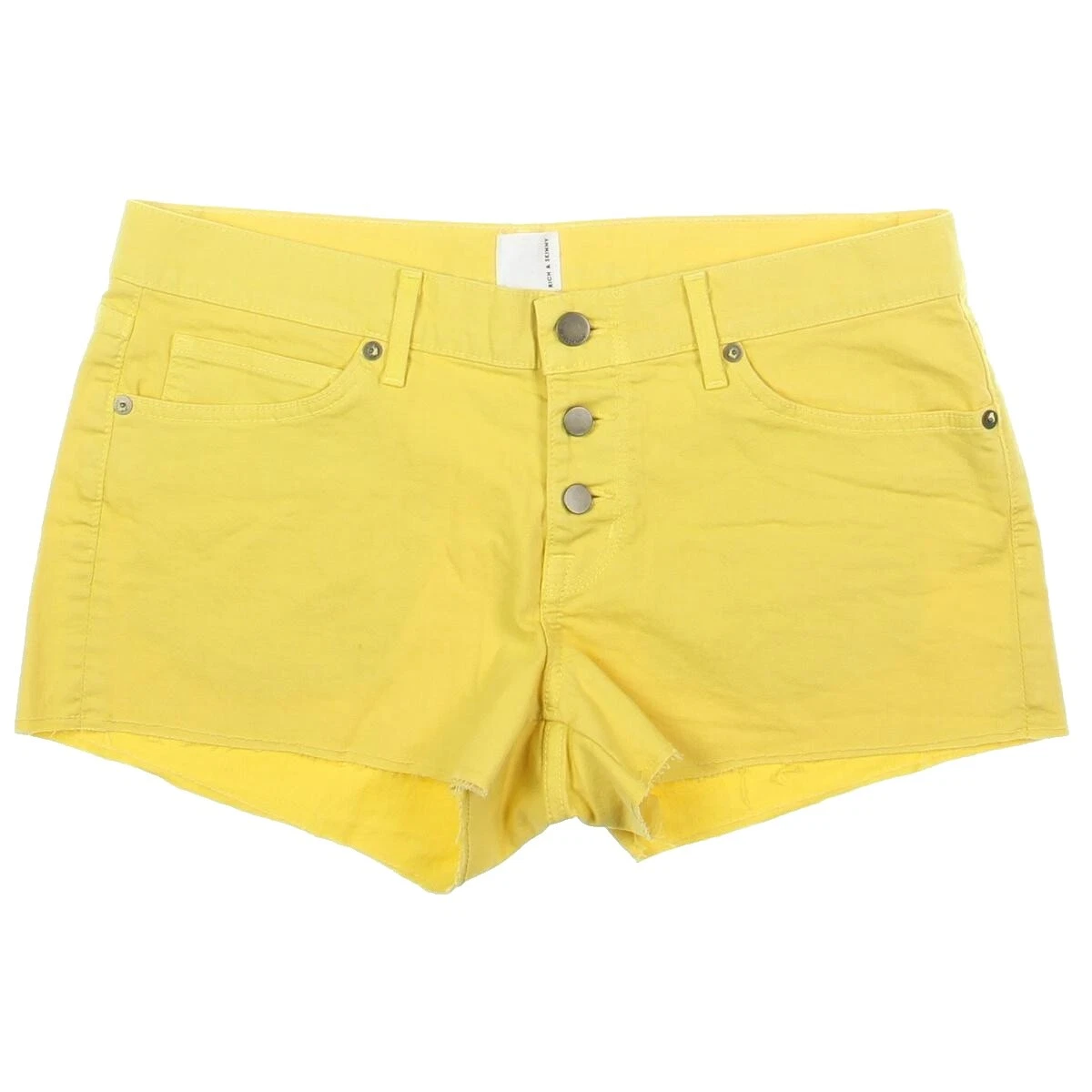 Pantalones Cortos de Algodón Solid Rich & Skinny para Mujeres