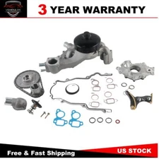 Timing Chain Kit Cover Gasket Oil Pump For 07-13 Buick Cadillac GMC 5.3 6.0 6.2