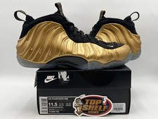Size 9.5 - Nike Air Foamposite One Metallic Gold Retro Basketball Sneakers OG Nike Air Foamposite One Metallic Gold | Pre-Owned Sneakers  main image 3